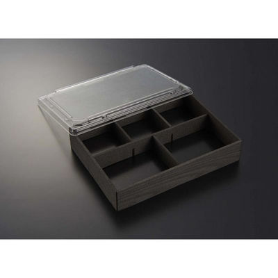 中央化学 折箱 匠御膳22-17B 黒木目(ボ)Y 00760442 1ケース(180個(15個×12))（直送品）