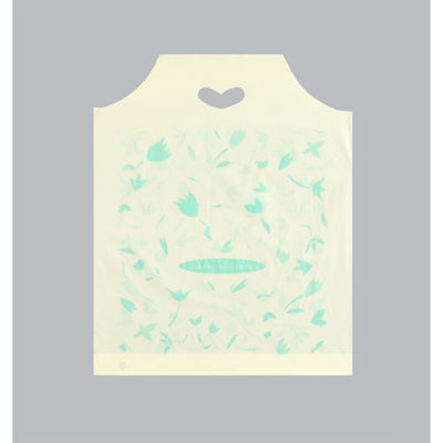 福助工業 ポリ手提袋 ハートバッグ フローラル 中 00762582 1ケース(1000個(100個×10))（直送品）