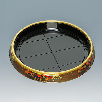 福助工業 寿司桶 新丸桶30H 金桜華 00762871 1ケース(120個(10個×12))（直送品）