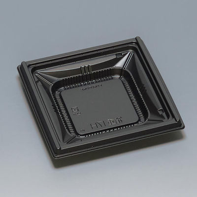 福助工業 弁当容器 箱重17H 黒 00762876 1ケース(1200個(50個×24))（直送品）