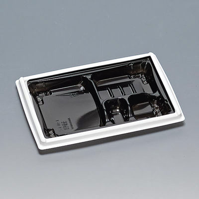 福助工業 弁当容器 箱膳23-16-1H 白内黒 00762885 1ケース(800個(50個×16))（直送品）