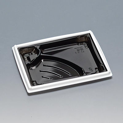 福助工業 弁当容器 箱膳23-18-3H 白内黒 00762893 1ケース(800個(50個×16))（直送品）