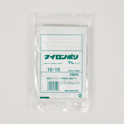 福助工業 真空袋 ナイロンポリ TLタイプ 10-15 00766602 1ケース(4000個(100個×40))（直送品）