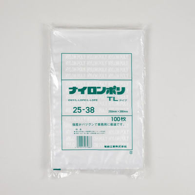 福助工業 真空袋 ナイロンポリ TLタイプ 25-38 00766637 1ケース(1000個(100個×10))（直送品）