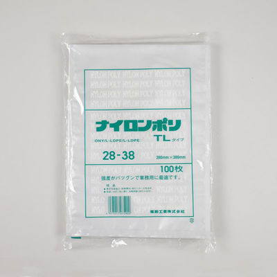 福助工業 真空袋 ナイロンポリ TLタイプ 28-38 00766639 1ケース(800個(100個×8))（直送品）