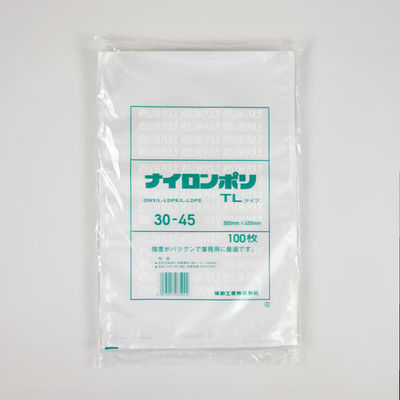 福助工業 真空袋 ナイロンポリ TLタイプ 30-45 00766641 1ケース(600個(100個×6))（直送品）