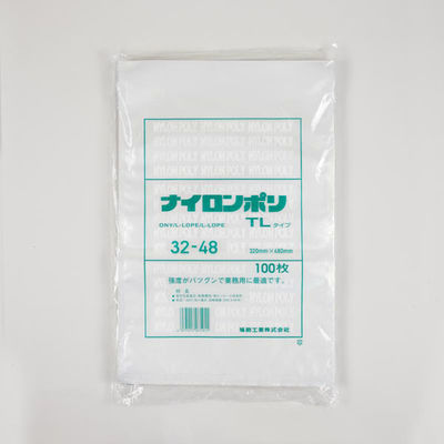 福助工業 真空袋 ナイロンポリ TLタイプ 32-48 00766644 1ケース(600個(100個×6))（直送品）
