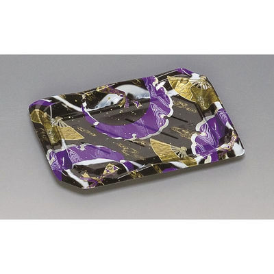 福助工業 寿司容器 花舞喜2-4H 彩月紫 00769078 1ケース(800個(50個×16))（直送品）