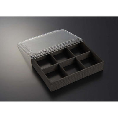 中央化学 折箱 匠御膳22-17H 黒木目(ボ)Y 00769715 1ケース(180個(15個×12))（直送品）