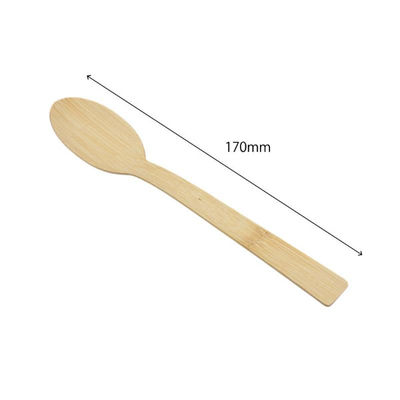 萬洋 使い捨てスプーン 竹スプーン17cm 100本入×30袋 00783033 1ケース(1個)（直送品）