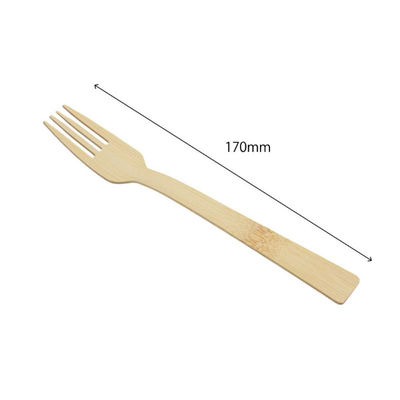 萬洋 使い捨てフォーク 竹フォーク17cm 100本入×30袋 00783038 1ケース(1個)（直送品）