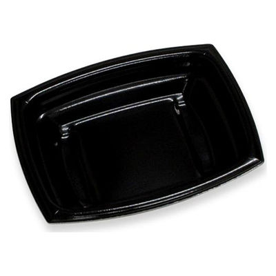 デンカポリマー 惣菜容器 夢デリLS10 黒 00788658 1ケース(1200個(50個×24))（直送品）