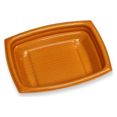 デンカポリマー 惣菜容器 夢デリLS15 木目新 00788666 1ケース(1200個(50個×24))（直送品）