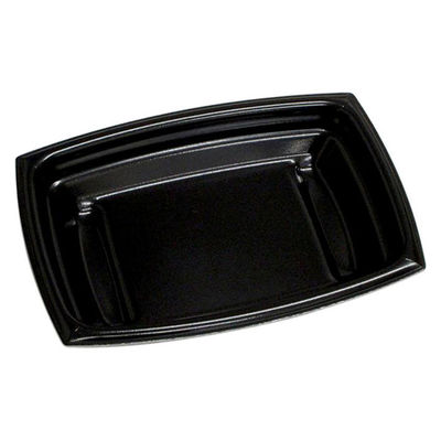 デンカポリマー 惣菜容器 夢デリLS35 黒 00788679 1ケース(900個(50個×18))（直送品）