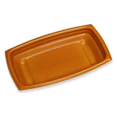 デンカポリマー 惣菜容器 夢デリLS40 木目新 00788687 1ケース(900個(50個×18))（直送品）