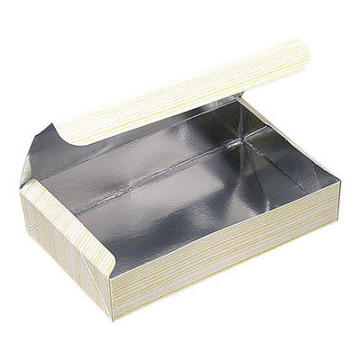 旭創業 弁当容器 紙製銀折箱 アサヒパック小 1合 K-5 フタ一体型 00795074 1ケース(600個(100個×6))（直送品）