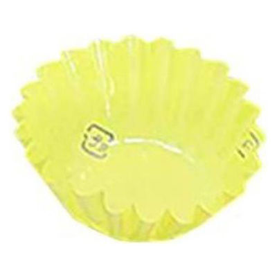 旭創業 おかずカップ PETフィルムカップ 丸形 4号深口(4F) 黄 500枚入 00795079 1ケース(10個(1個×10))（直送品）