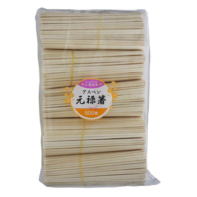 大和物産 割箸 小花日和 アスペン元禄箸 裸 500膳 00796078 1ケース(10個(1個×10))（直送品）
