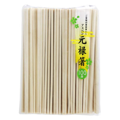大和物産 割箸 新アスペン元禄箸 裸 いずみ 100膳 00796086 1ケース(48個(1個×48))（直送品）