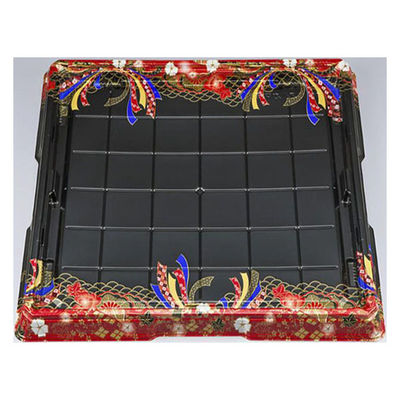 シーピー化成 寿司桶 CZハカマ桶6 令華赤本体(B) 0126206008845 1ケース(100個(10個×10))（直送品）