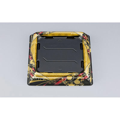 シーピー化成 寿司桶 SFNハカマ角桶33 京彩黒本体 031023300B395 1ケース(600個(50個×12))（直送品）