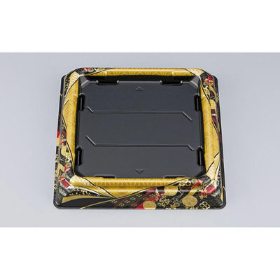 シーピー化成 寿司桶 SFNハカマ角桶34 京彩黒本体 031023400B395 1ケース(450個(50個×9))（直送品）