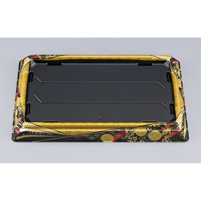 シーピー化成 寿司桶 SFNハカマ角桶37 京彩黒本体 031023700B395 1ケース(200個(10個×20))（直送品）