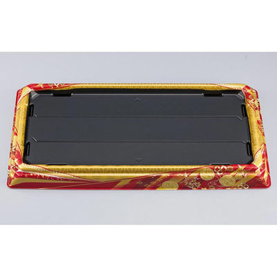 シーピー化成 寿司桶 SFNハカマ角桶39 京彩赤本体 031023900B385 1ケース(200個(10個×20))（直送品）