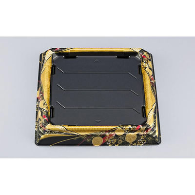 シーピー化成 寿司桶 SFNハカマ角桶44 京彩黒本体 031024400B395 1ケース(360個(30個×12))（直送品）