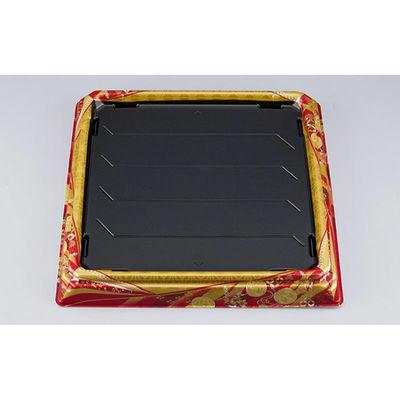 シーピー化成 寿司桶 SFNハカマ角桶56 京彩赤本体 031025600B385 1ケース(200個(10個×20))（直送品）