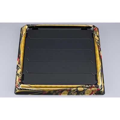 シーピー化成 寿司桶 SFNハカマ角桶58 京彩黒本体 031025800B395 1ケース(100個(10個×10))（直送品）