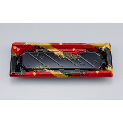 シーピー化成 寿司容器 NU匠角15 華海赤本体 039411500A025 1ケース(800個(50個×16))（直送品）