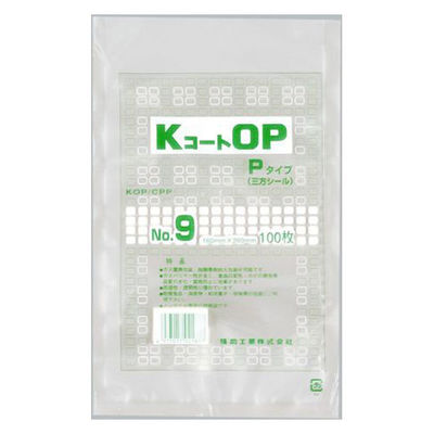 福助工業 真空袋 KコートOP Pタイプ No.9 0716030 1ケース(3000個(100個×30))（直送品）