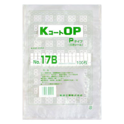 福助工業 真空袋 KコートOP Pタイプ No.17B 0716111 1ケース(1600個(100個×16))（直送品）