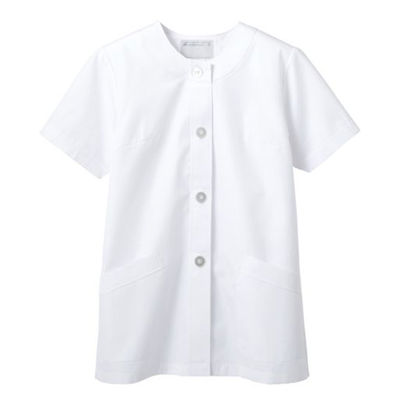 住商モンブラン 1-032_5L 調理衣 レディス 半袖 白 5L 1ケース(1個)（直送品）