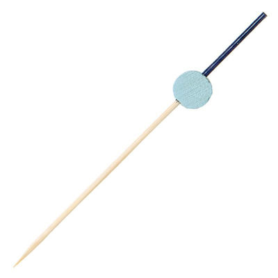 萬洋 竹串 綾かんざし串 100本入 9cm 水色 18256F 1ケース(1個)（直送品）