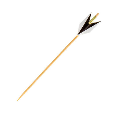 萬洋 竹串 矢羽根串(並・黒) 9cm 100本入 18263E 1ケース(1個)（直送品）