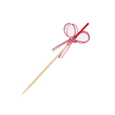 萬洋 竹串 花むすび串(桃) 9cm 50本入 18358A 1ケース(1個)（直送品）