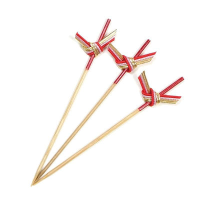 萬洋 竹串 織部串(赤) 12cm 100本入 18399A 1ケース(1個)（直送品）