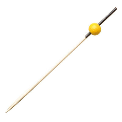 萬洋 竹串 珠かんざし串(黄) 9cm 100本入 18435C 1ケース(1個)（直送品）