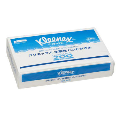 日本製紙クレシア ペーパータオル クリネックス 水解性ハンドタオル200 36400 1袋(1個)（直送品）