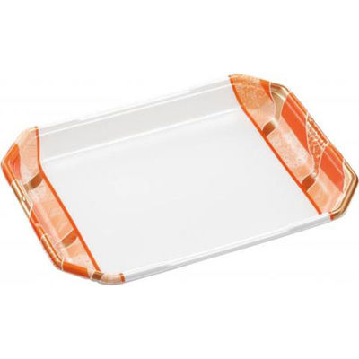 エフピコ 発泡トレー しゃぶしゃぶ4人浅LS 鮮彩オレンジ 40130437 1ケース(300個(50個×6))（直送品）