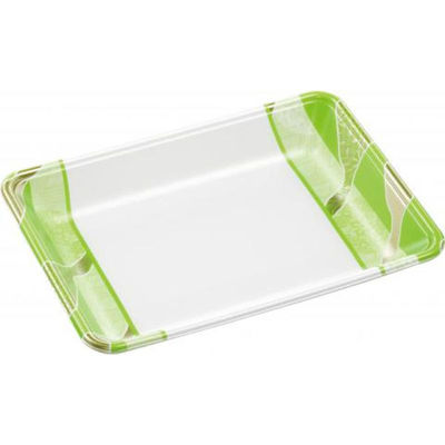 エフピコ 発泡トレー FLB-Y18-33 鮮彩緑 4F172189 1ケース(900個(100個×9))（直送品）