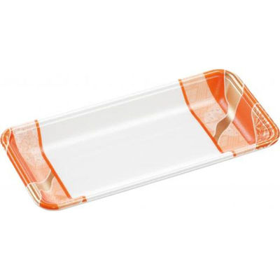 エフピコ 発泡トレー FLB-Y12-25 鮮彩オレンジ 4F182124 1ケース(1500個(100個×15))（直送品）