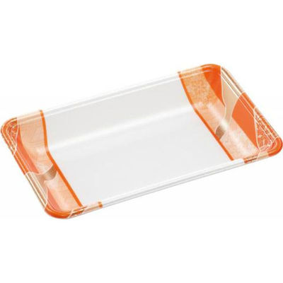 エフピコ 発泡トレー FLB-Y15-33 鮮彩オレンジ 4F182159 1ケース(1200個(100個×12))（直送品）