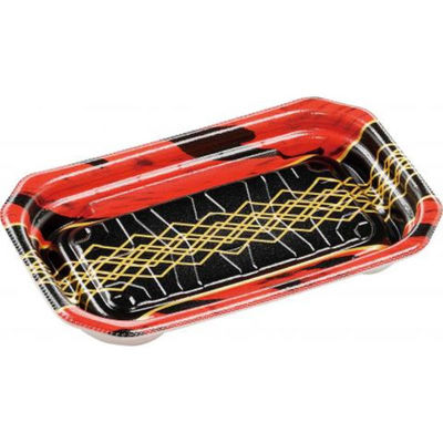 エフピコ 惣菜容器 MFPパシオ18-11 チア黒赤 4M007036 1ケース(1200個(50個×24))（直送品）