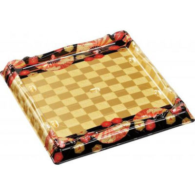 エフピコ 寿司桶 氷河桶30-30PT扇市松金 52013032 1ケース(160個(10個×16))（直送品）