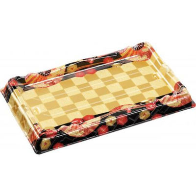 エフピコ 寿司桶 氷河桶33-20PT扇市松金 52013322 1ケース(240個(10個×24))（直送品）