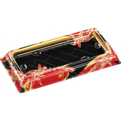 エフピコ 寿司桶 祝賀桶30-14 12貫PTおり姫赤 53633014 1ケース(400個(50個×8))（直送品）