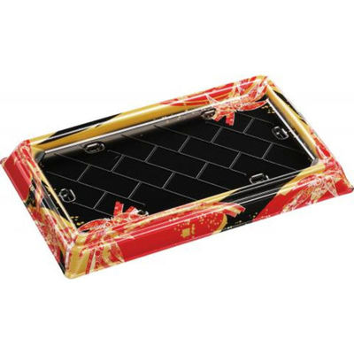 エフピコ 寿司桶 祝賀桶32-19 21貫PTおり姫赤 53633219 1ケース(240個(10個×24))（直送品）